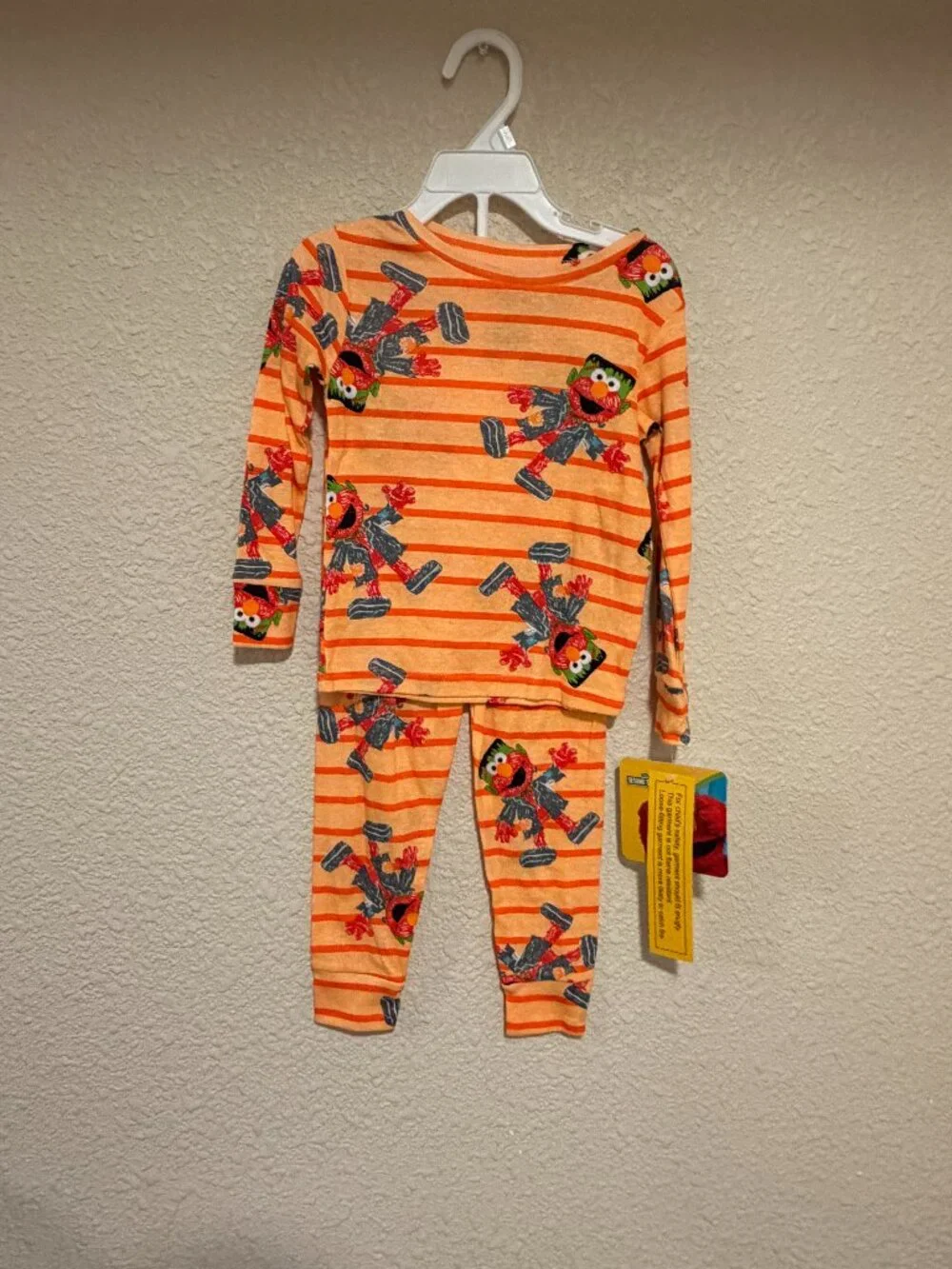 Sesame Street Elmo Frankenstein Halloween Pajama Set Boys 4T NWT